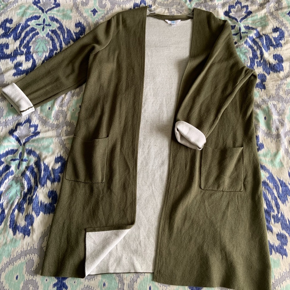 Army Green Cardigan